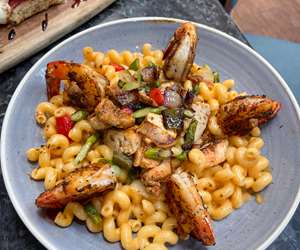 Blackened Bell & Evans Chicken and Shrimp Pasta