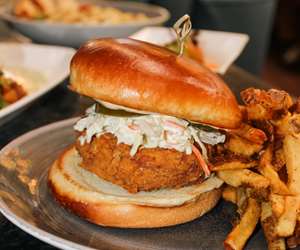 Crispy Shrimp & Crab Burger