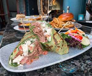 Mediterranean Lamb Wrap