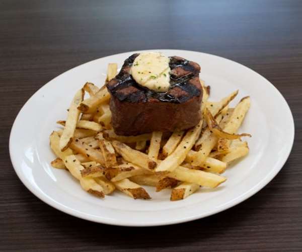 Steak Frites -  Grilled or Au Poivre / Maitre d' Butter / Hand-Cut Truffle Fries or Seasonal Vegetable
